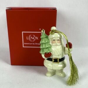 Lenox Very Merry Porcelain Santa Claus Christmas Ornament